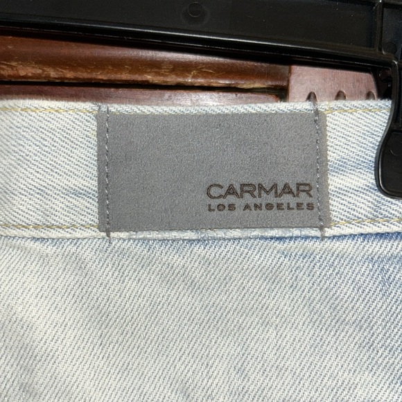 CARMAR distressed denim skirt🤩NWT - Picture 3 of 5